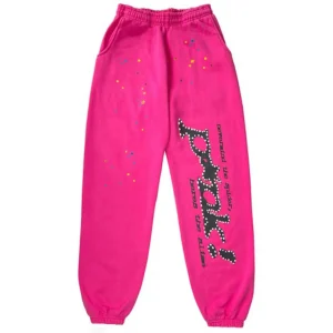 Colorful Little Star Graffiti Sp5der Sweatpant the front side - Photo 1