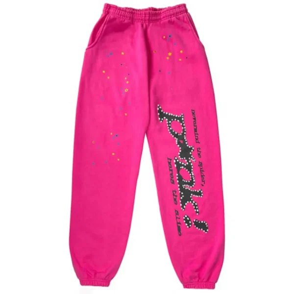 Colorful Little Star Graffiti Sp5der Sweatpant the front side - Photo 1