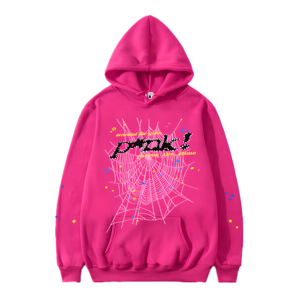 Sp5der P*nk Tracksuit Pink the front side- Photo 2