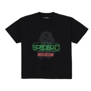 Oversized Reunion Black Sp5der T-Shirt the front side - Photo 1