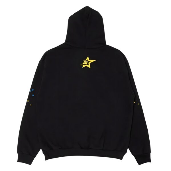 Sp5der PNK Hoodie Black the back side - Photo 2