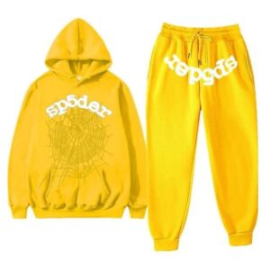 Sp5der-Worldwide-Young-Thug-Yellow-Tracksuit the front side - Photo 1