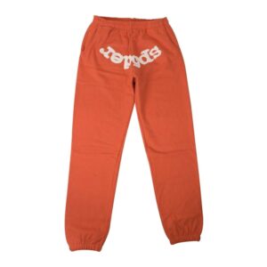 Sp5der-Worldwide-×-Young-Thug-Sweatpants-Orange the front side - Photo 1