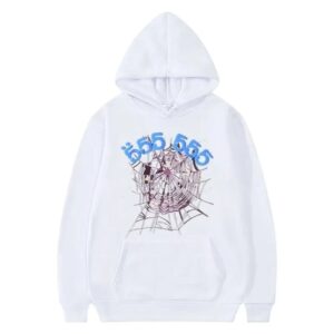 Sp5der Young Thug 555555 Angel Hoodies Men Women white the front side - Photo 1