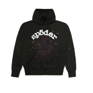 Black Sp5der Worldwide Hoodie the front side - Photo 1