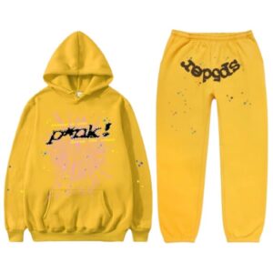 Sp5der Young Thug 555555 Tracksuit Yellow the front side - Photo 1