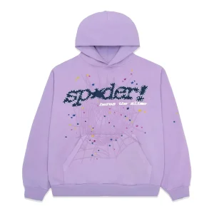 Sp5der Acai Hoodie Purple the front side - Photo 1