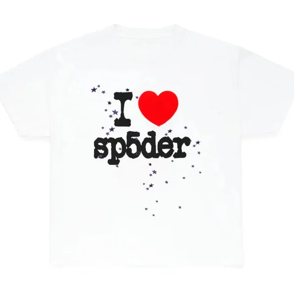 Sp5der I Heart SP5DER Tee White the front - Photo 1