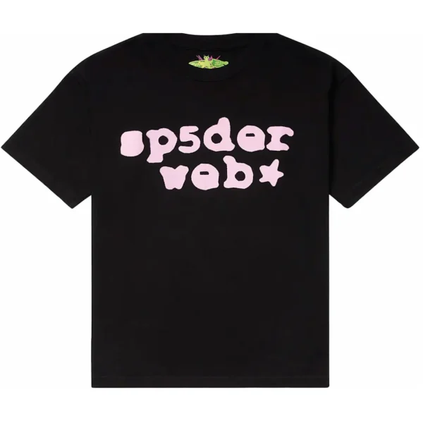 Sp5der Web Tee Black/Pink from the front side - Photo 1