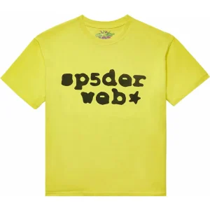 Sp5der Web Tee Yellow/Black the front side - Photo 1